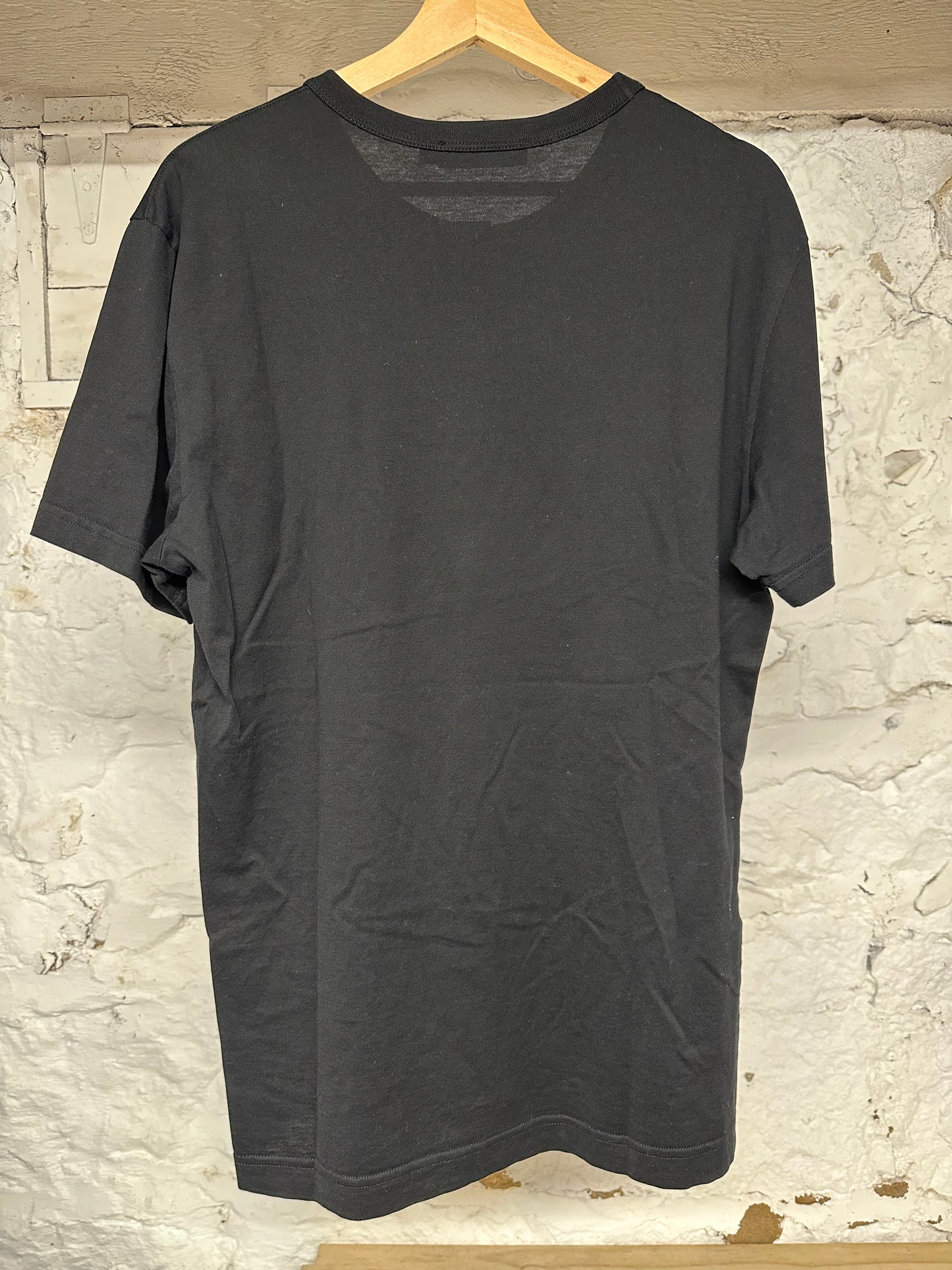 Dolce Gabbana Chest Logo Black T-Shirt Sz L