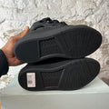 Lanvin Curb Triple Black Canvas Sneaker Sz 7 (40)