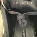 Dolce Gabbana Paint Drip Logo Black White Portofino Sneaker Sz 9