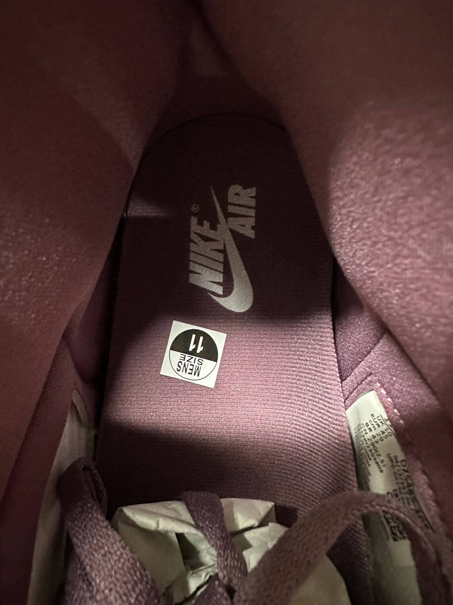 Air Jordan 1 Mauve Sz 11 DS
