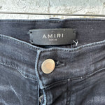 Amiri MX1 Cracked Blue Black Denim Jeans Sz 36