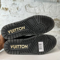 Louis Vuitton Triple Black Trainer Sneaker Sz 8.5 (7LV)