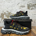Versace Chain Reaction Trigreca Black White Sneaker Sz 8 (41)