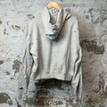 Vale Chains Distressed Pullover Hoodie Gray Sz S