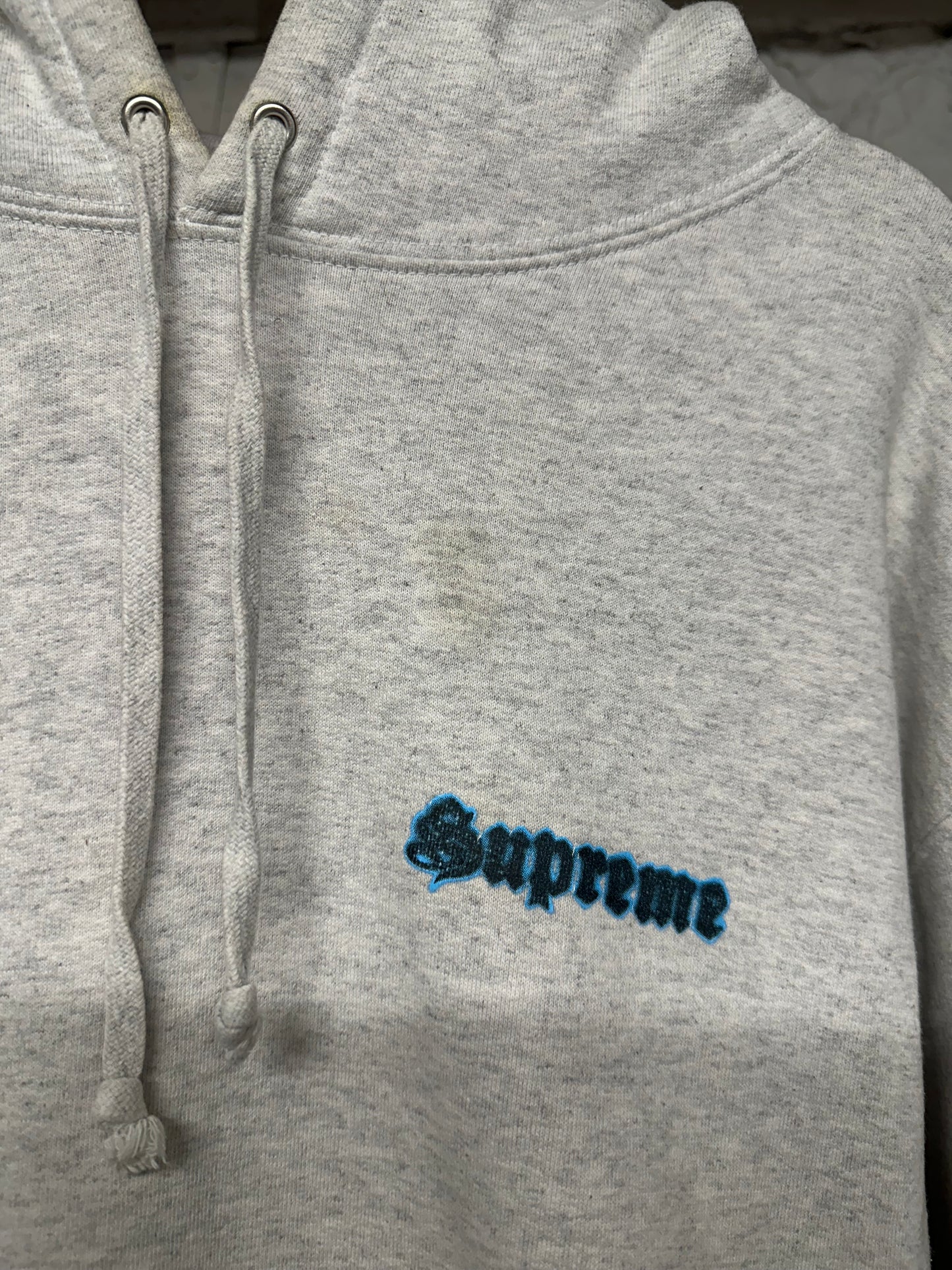 Supreme Te Amo Grey Hoodie Sz L
