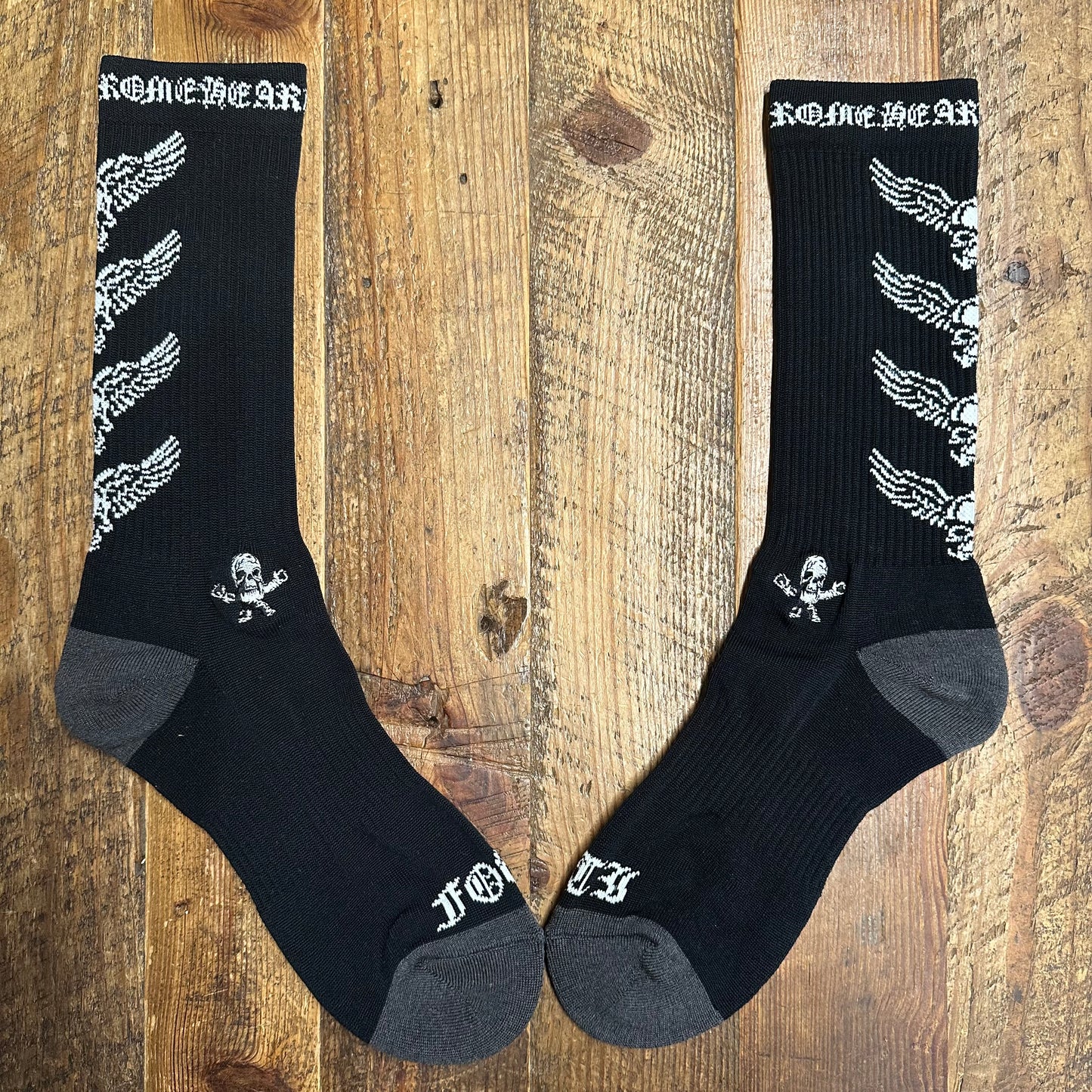 Chrome Hearts White Black Foti Socks DS