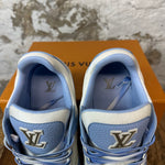 Louis Vuitton Blue Gradient Lace White Trainer Sz 12 (10.5LV)