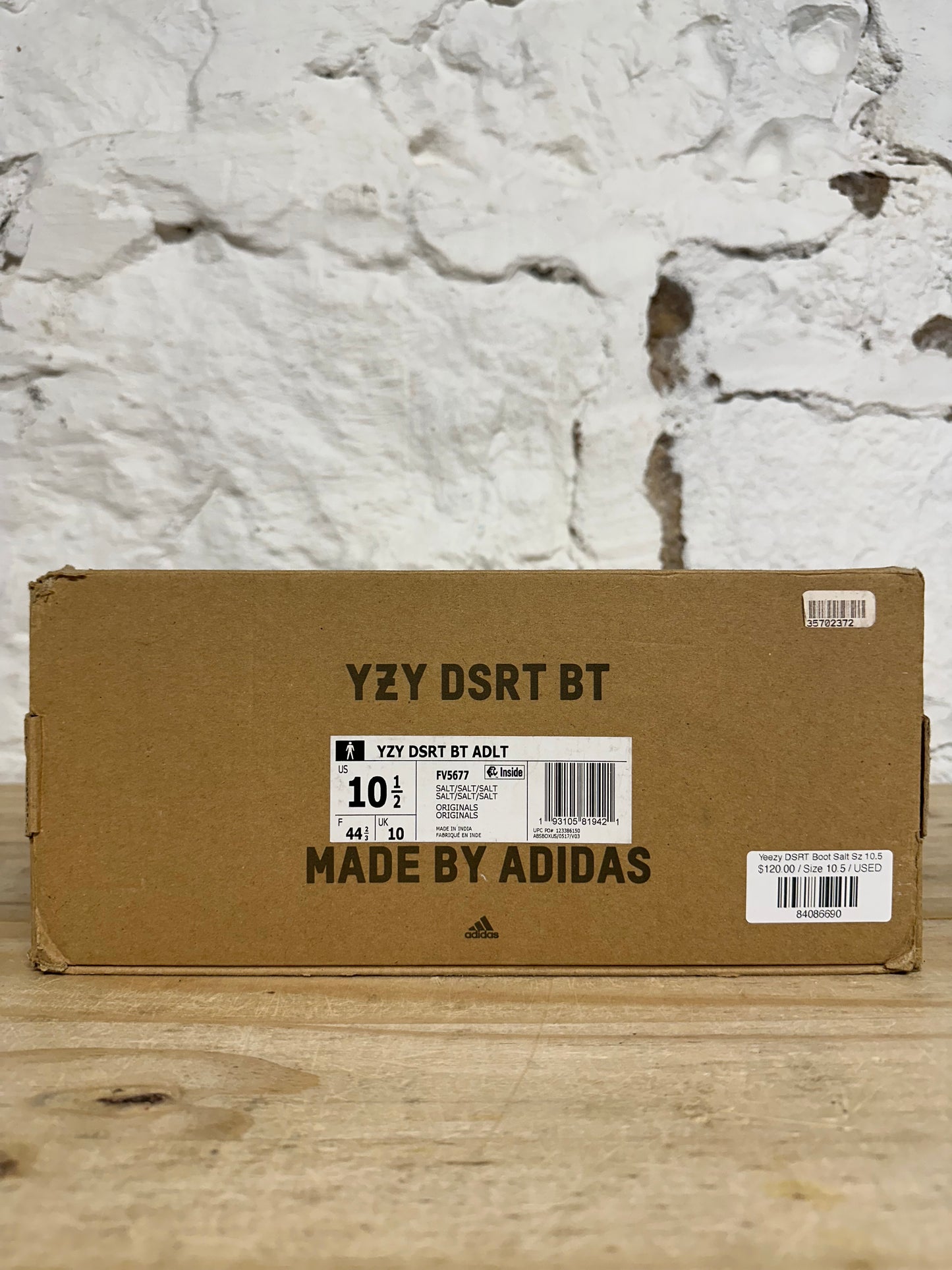 Yeezy Desert Boot Salt Sz 10.5