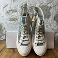 Louis Vuitton High Stellar Blue Monogram White Sneaker Sz 5 (37)