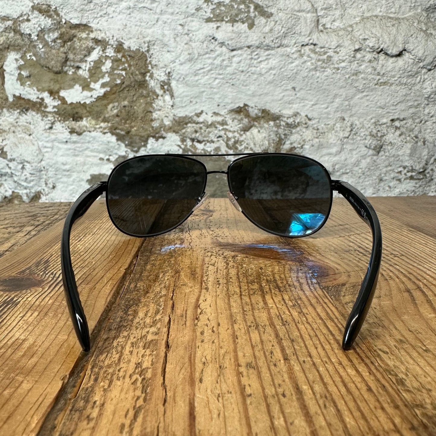 Prada Linea Rossa Black Aviator Glasses W/ Box