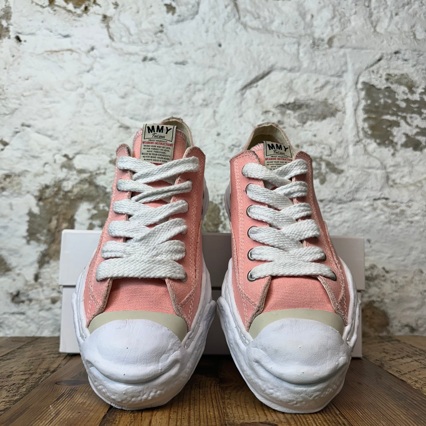 Maison Mihara Pink White Hank Sneaker Sz 11 (44)