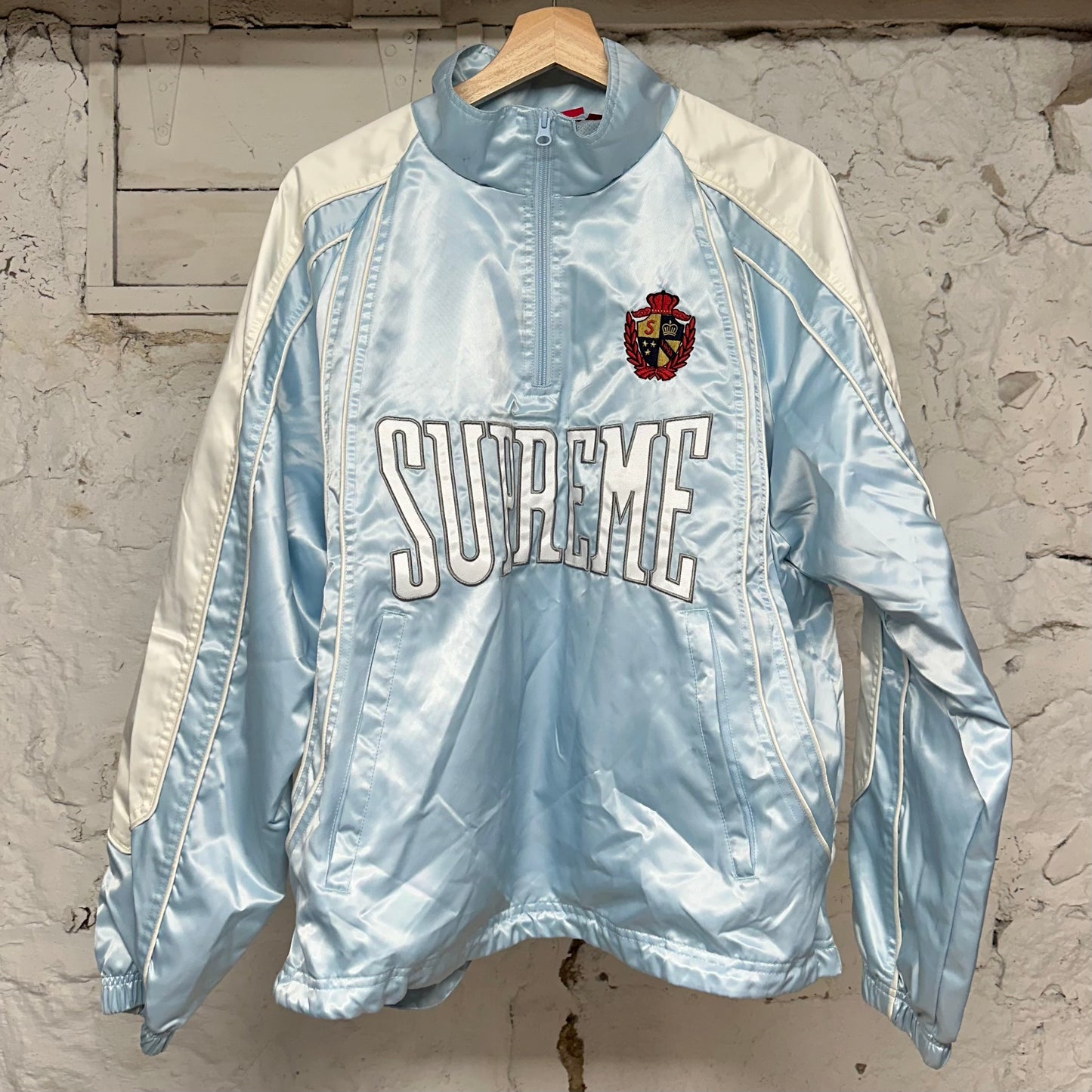 Supreme Satin Piping Pullover Jacket Sz M