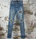 Amiri MX1 Black Playboy Blue Denim Jeans Sz 28