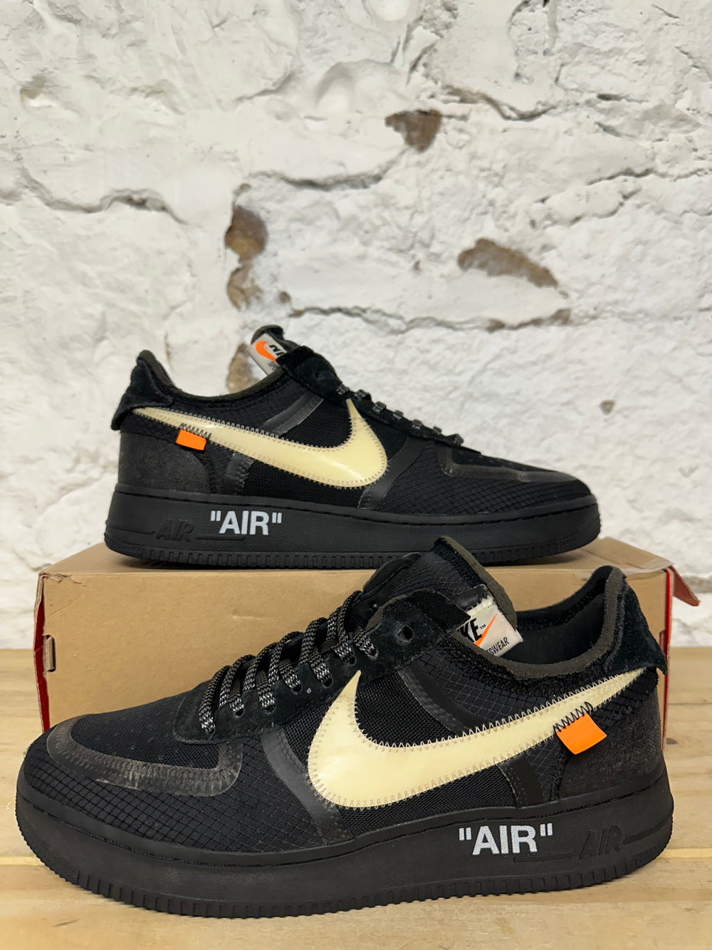 Nike Air Force 1 Off-White Black Sz 10.5