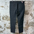 Louis Vuitton NBA Black Monogram Dark Grey Jeans Sz 34