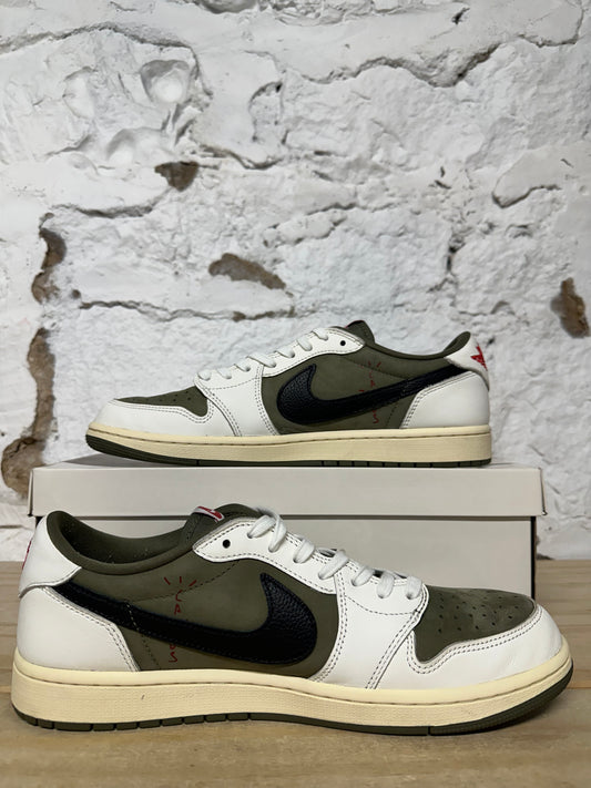 Air Jordan 1 Low Travis Scott Medium Olive Sz 11