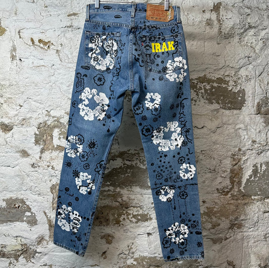 Denim Tears White CW Irak Blue Denim Jeans Sz 30