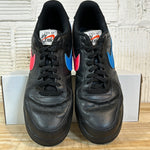 Nike Air Force 1 Low Swoosh Pack Black Sz 10.5