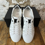 MCM White Visetos Monogram Sneaker Sz 10 (43) DS