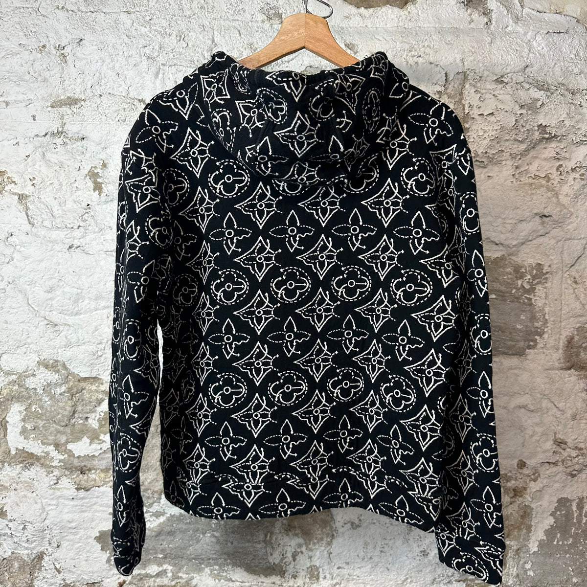 Louis Vuitton NBA Flower Black Monogram Jacket Sz M
