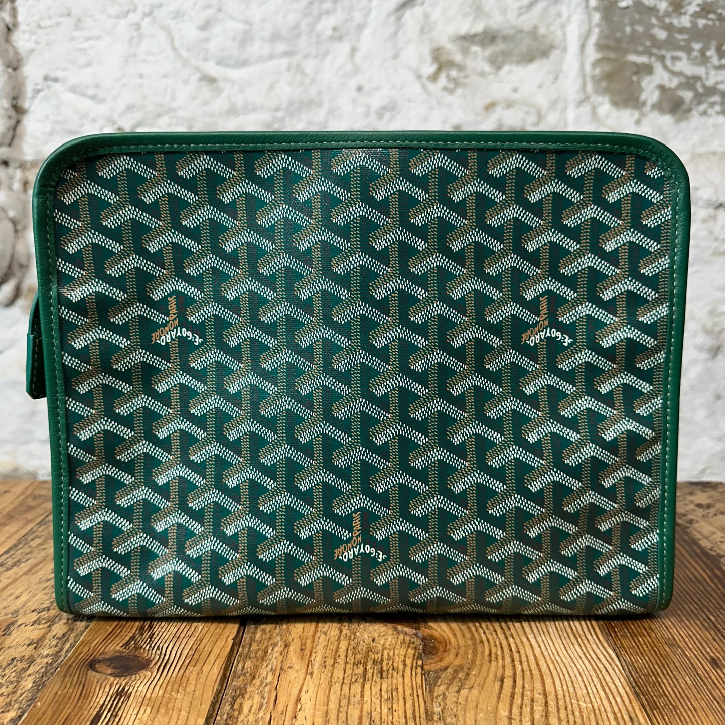 Goyard Jouvence Monogram Green Toiletry Bag