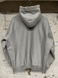 Supreme Grey Glitter Spellout Hoodie Sz M
