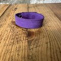Chrome Hearts Purple Leather Cross Snap Bracelet W/ Pouch