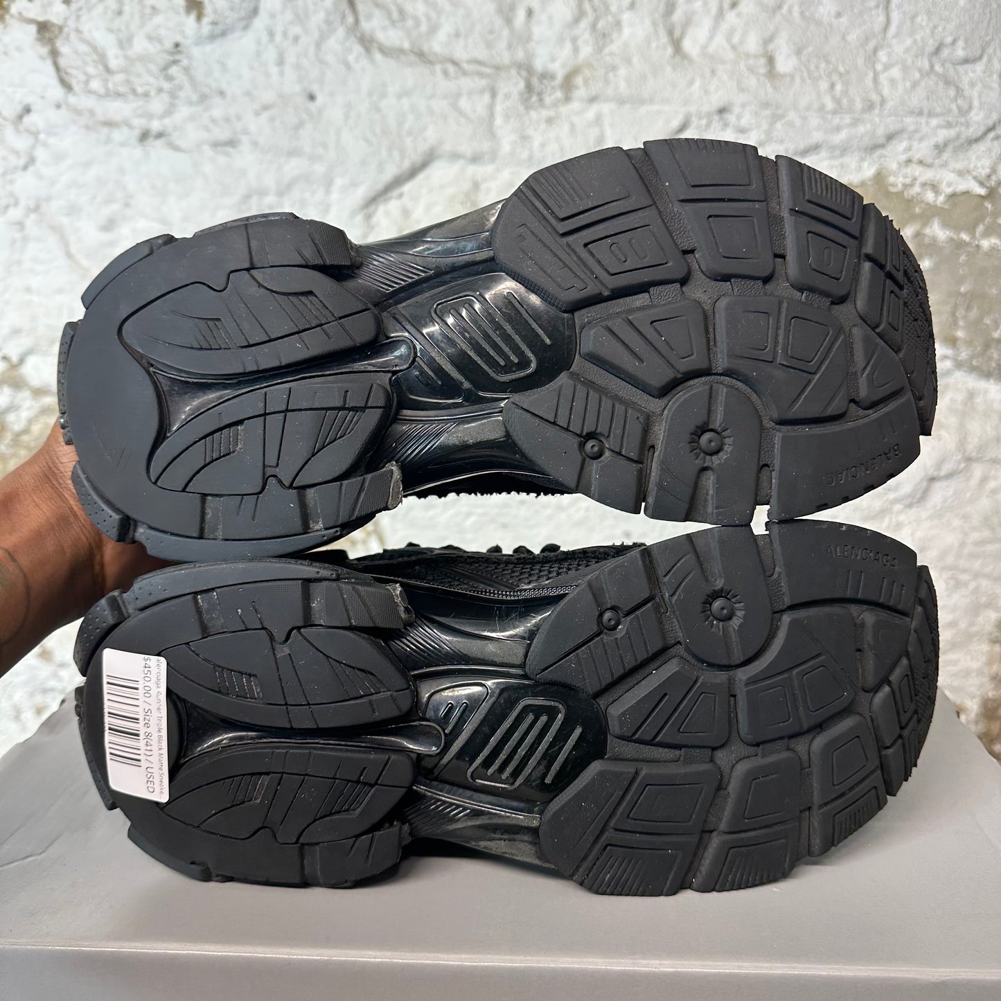 Balenciaga Runner Triple Black Matte Sneaker Sz 8 (41)