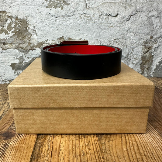 Christian Louboutin Black Ricky Belt Sz (85/34) W/ Box