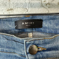 Amiri Quilted Patches Blue Denim Jeans Sz 38