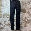 Amiri MX1 Camo Patch Black Denim Jeans Sz 29