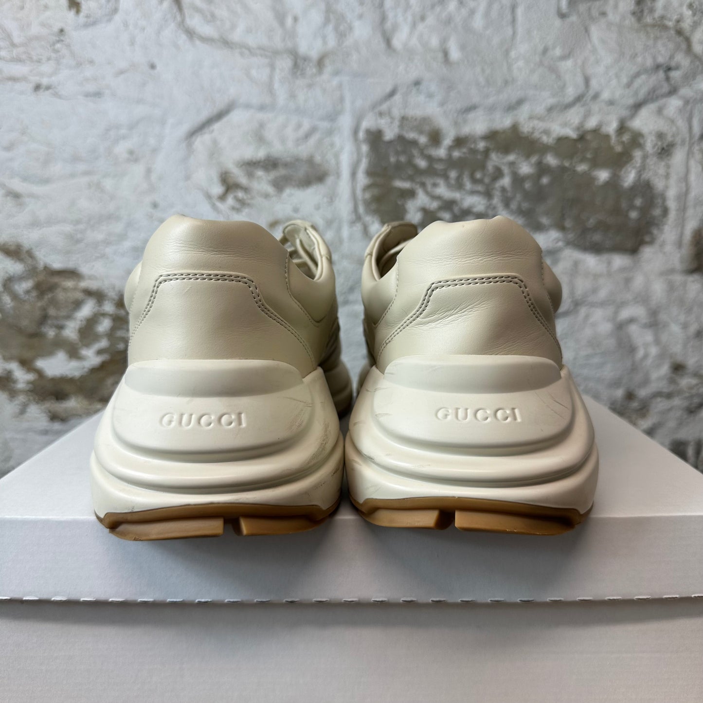 Gucci Rhtyon Eschatology Cream Sneaker Sz 11