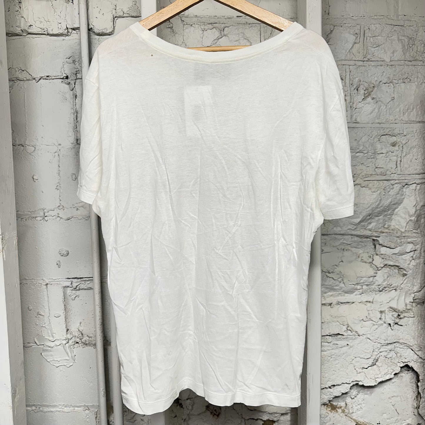 Gucci Classic Logo White T-Shirt Sz S
