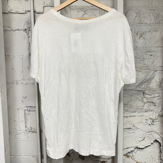 Gucci Classic Logo White T-Shirt Sz S