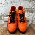 Louis Vuitton Orange Black Trainer Sz 11 (9.5LV) No Box