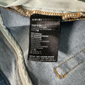 Amiri Black Old English Spell Blue Denim Jeans Sz 33