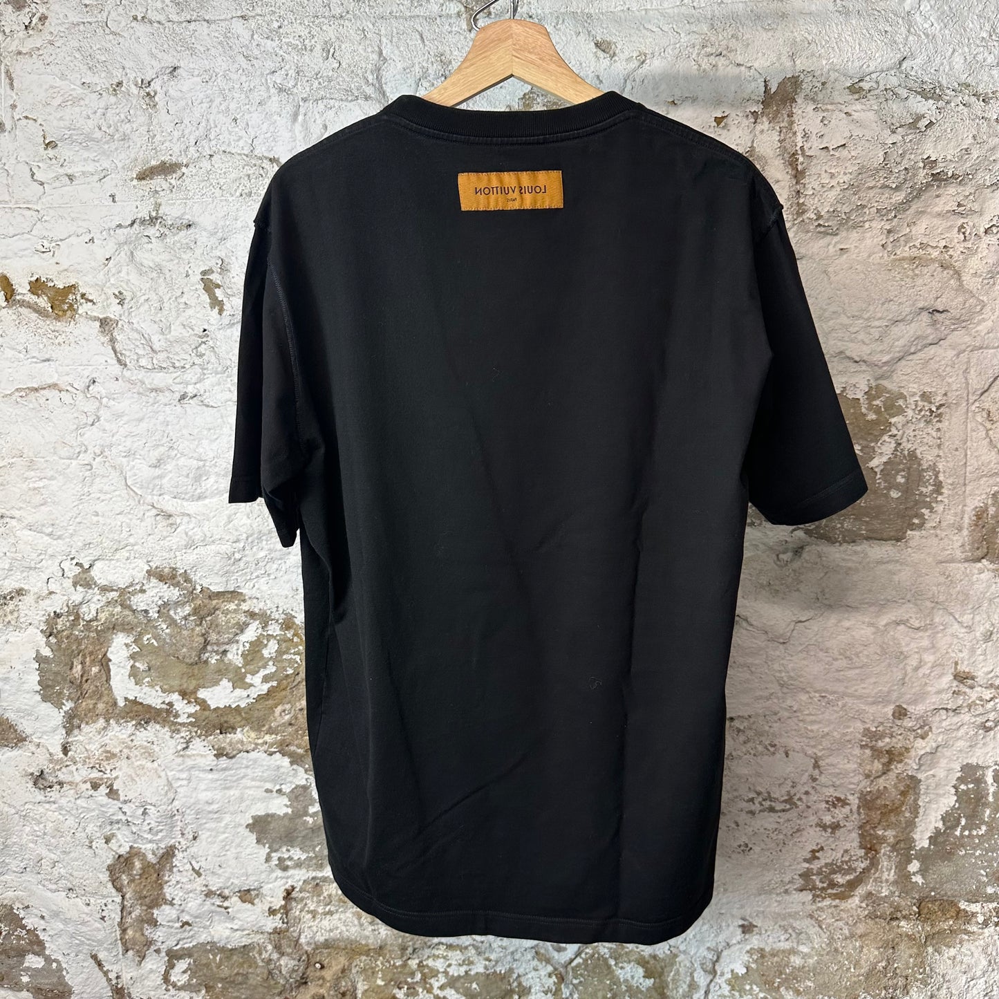 Louis Vuitton Cartoon Logos Black T-Shirt Sz XXL