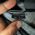 Amiri MX1 Black Paisley Thrasher Grey Denim Jeans Sz 34