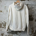 Dior Flower Embroidered Spellout White Hoodie Sz S