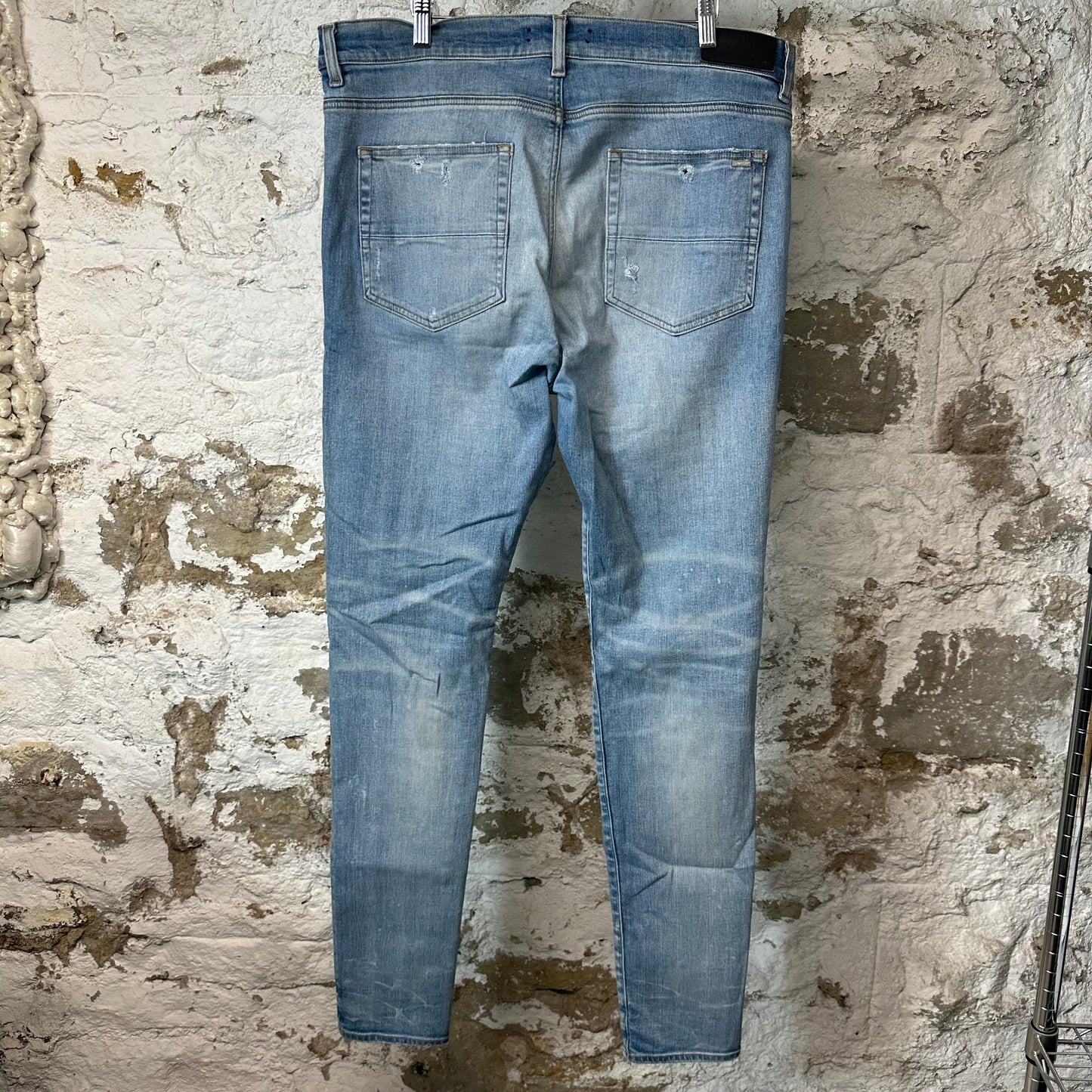Amiri MX1 Blue Tie Dye Blue Denim Jeans Sz 38