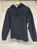 Supreme Embossed Spellout Black Hoodie Sz M