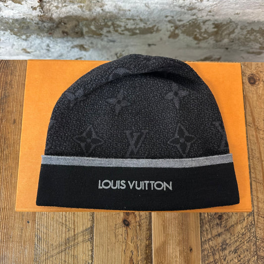 Louis Vuitton Monogram Eclipse Beanie W/ Box