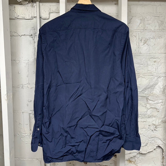 Burberry Navy Button Up Sz S