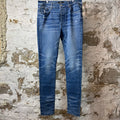Amiri Plain Dark Blue Denim Jeans Sz 36