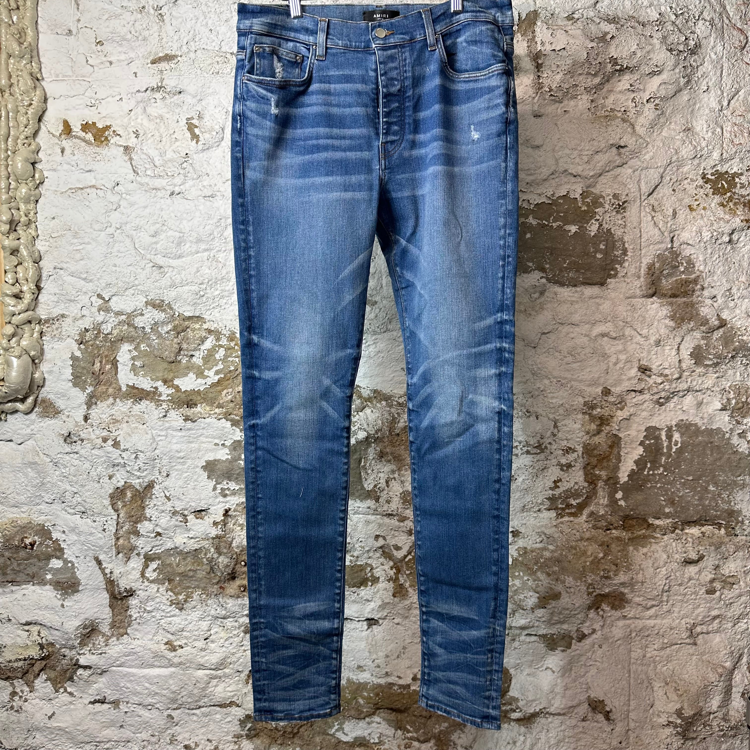 Amiri Plain Dark Blue Denim Jeans Sz 36