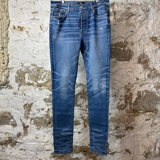Amiri Plain Dark Blue Denim Jeans Sz 36