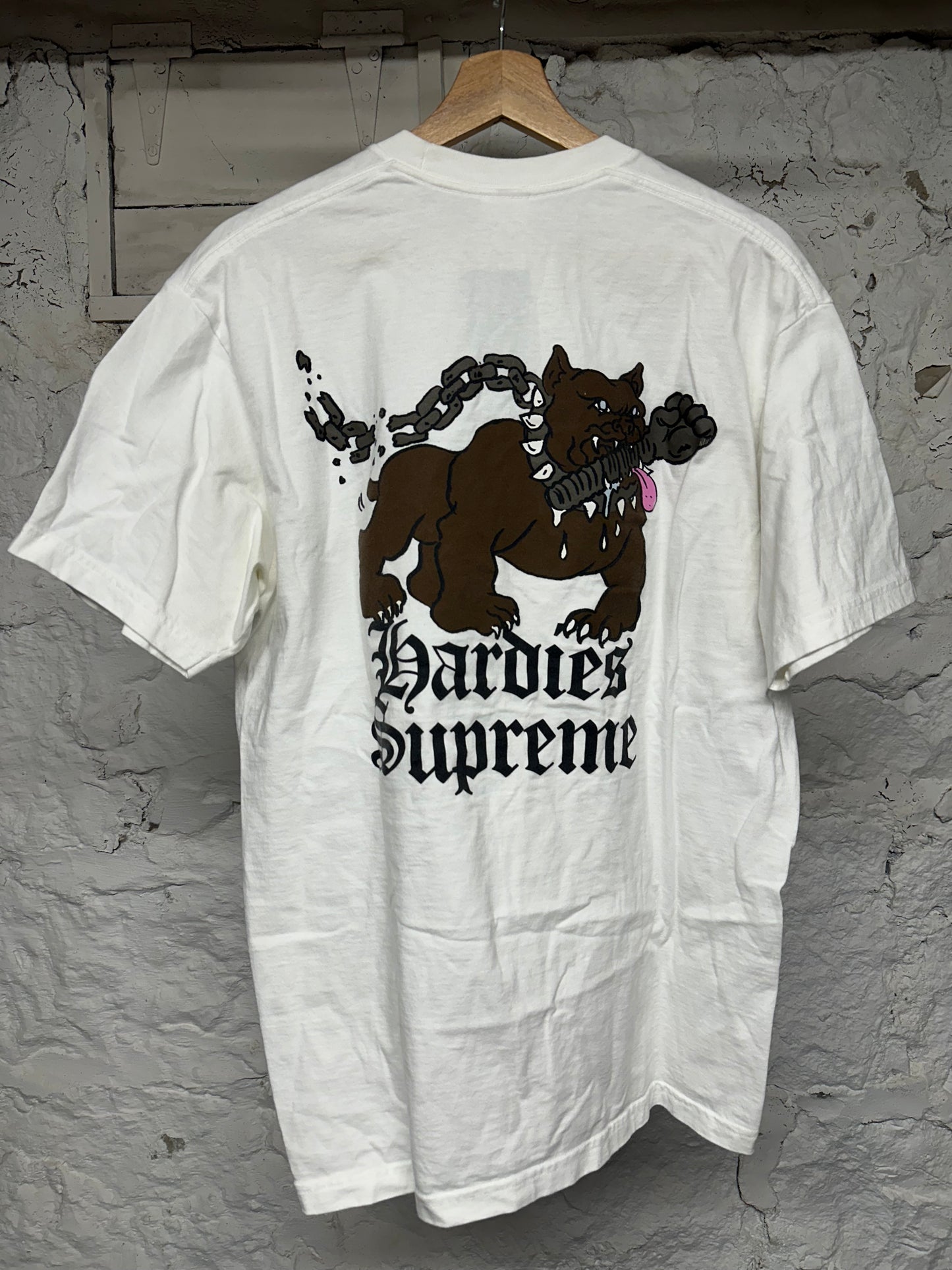 Supreme Hardies Supreme White T-Shirt Sz L