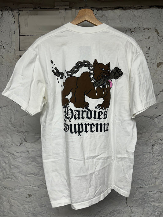 Supreme Hardies Supreme White T-Shirt Sz L