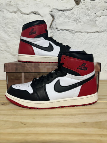 Air Jordan 1 High Black Toe Reimagined Sz 10