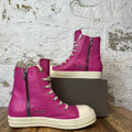 Rick Owens High Hot Pink Milk Sneaker Sz 10.5 (43.5)